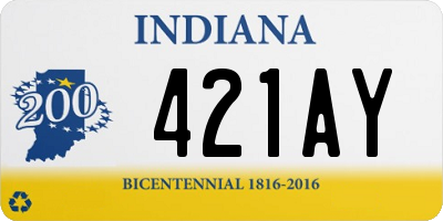 IN license plate 421AY