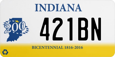 IN license plate 421BN