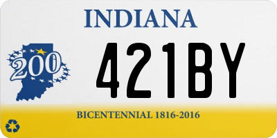 IN license plate 421BY