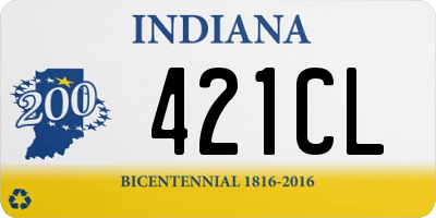 IN license plate 421CL