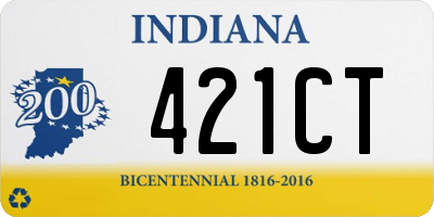 IN license plate 421CT