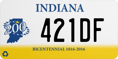 IN license plate 421DF