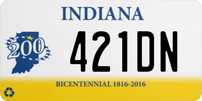 IN license plate 421DN