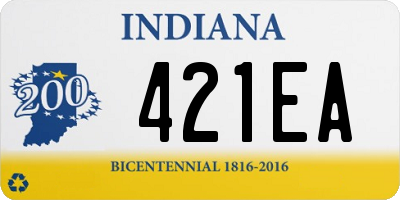 IN license plate 421EA