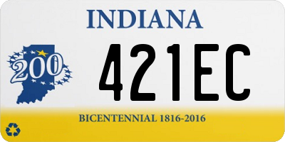 IN license plate 421EC