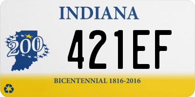 IN license plate 421EF