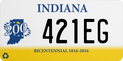 IN license plate 421EG