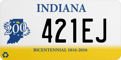 IN license plate 421EJ