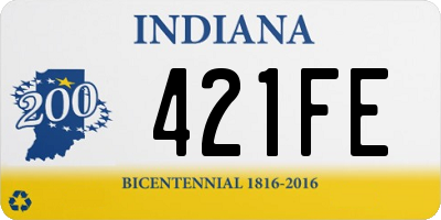 IN license plate 421FE