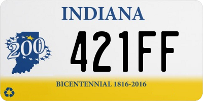 IN license plate 421FF