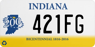 IN license plate 421FG