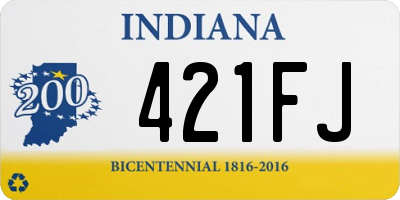 IN license plate 421FJ