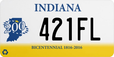 IN license plate 421FL