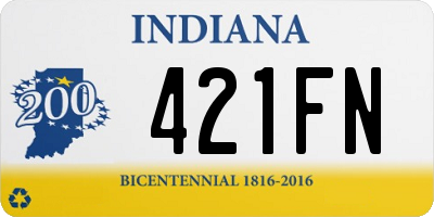 IN license plate 421FN