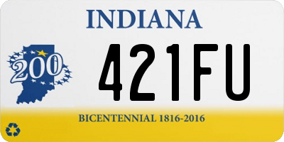 IN license plate 421FU