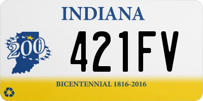 IN license plate 421FV