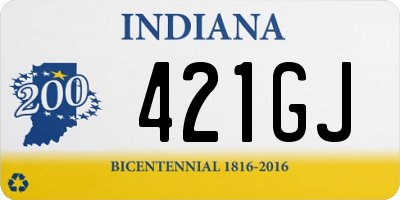 IN license plate 421GJ