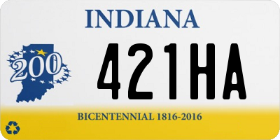 IN license plate 421HA