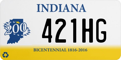 IN license plate 421HG