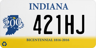 IN license plate 421HJ