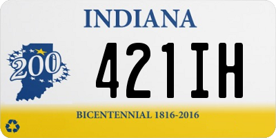 IN license plate 421IH