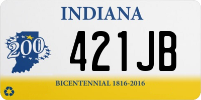 IN license plate 421JB