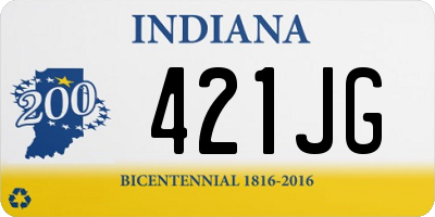 IN license plate 421JG