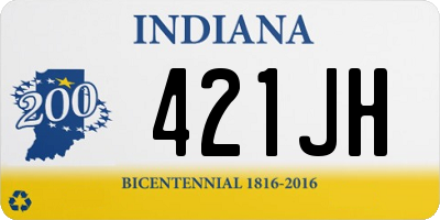 IN license plate 421JH