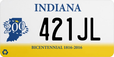 IN license plate 421JL