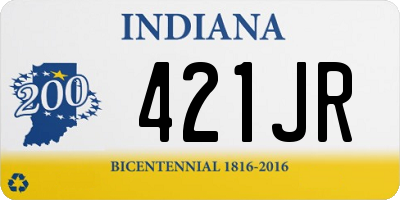 IN license plate 421JR