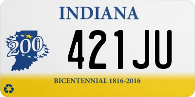 IN license plate 421JU