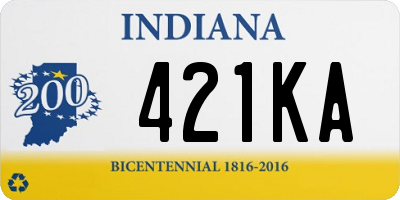 IN license plate 421KA