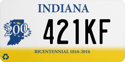 IN license plate 421KF