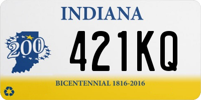 IN license plate 421KQ