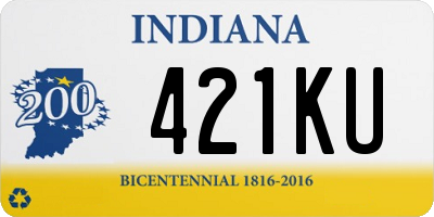 IN license plate 421KU