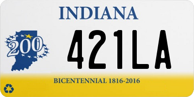 IN license plate 421LA