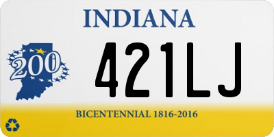 IN license plate 421LJ