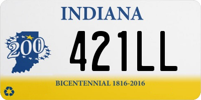 IN license plate 421LL