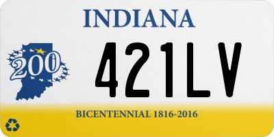 IN license plate 421LV