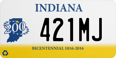 IN license plate 421MJ