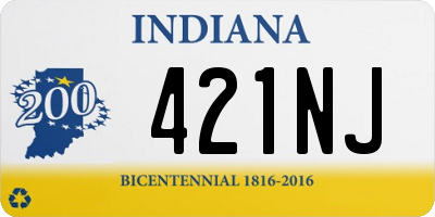 IN license plate 421NJ