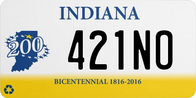 IN license plate 421NO