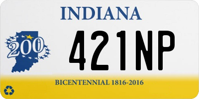 IN license plate 421NP