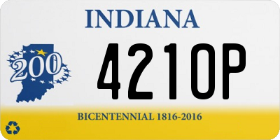 IN license plate 421OP