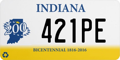 IN license plate 421PE