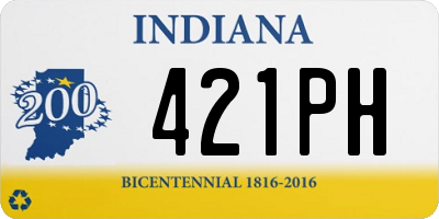 IN license plate 421PH