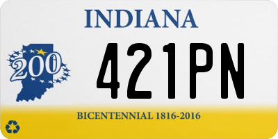 IN license plate 421PN