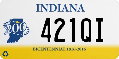 IN license plate 421QI