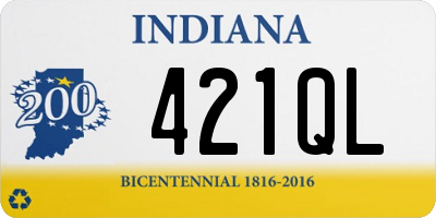 IN license plate 421QL