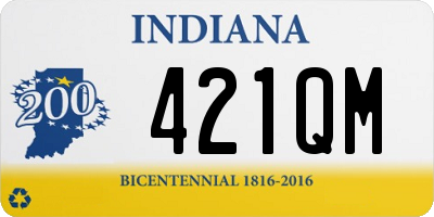 IN license plate 421QM